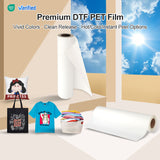 Rouleau DTF Papier Film MT/A+ pelage instantané  - double face matte - 60cm x 100m - 75µ ⭐⭐⭐⭐⭐