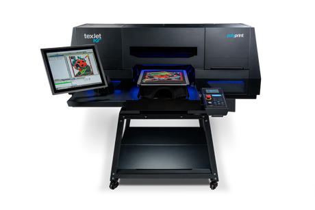 Imprimante DTG Polyprint Texjet NG 2 têtes en atelier textile