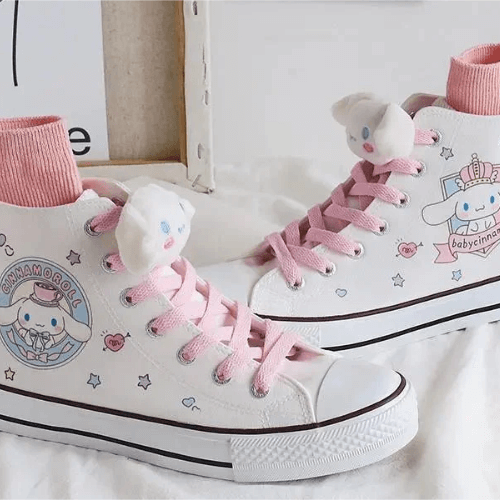 Personnalisation DTF sur chaussures blanches